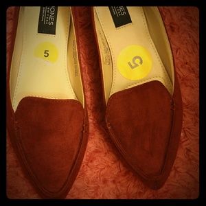 Jones New York velvet suede flats